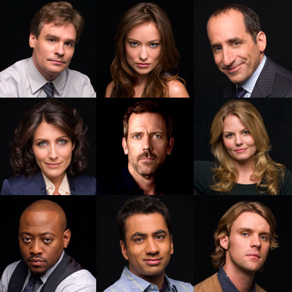 House, Robert Sean Leonard, Olivia Wilde, Peter Jacobson, Lisa Edelstein, Hugh Laurie, Jennifer Morrison, Omar Epps, Kal Penn, Jesse Spencer House, Robert Sean Leonard, Olivia Wilde, Peter Jacobson, Lisa Edelstein, Hugh Laurie, Jennifer Morrison, Omar Epps, Kal Penn, Jesse Spencer